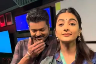 Pooja Hegde Jana Nayagan BTS Post Goes Viral - Image 1